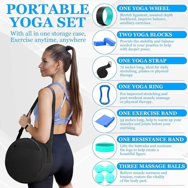Complete Yoga & Back Relief Set for Stretching and Massage - Image 2