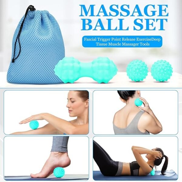 Complete Yoga & Back Relief Set for Stretching and Massage - Image 3