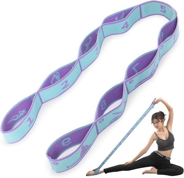 Stretch Strap for Yoga, Pilates, Dance & Physical Therapy