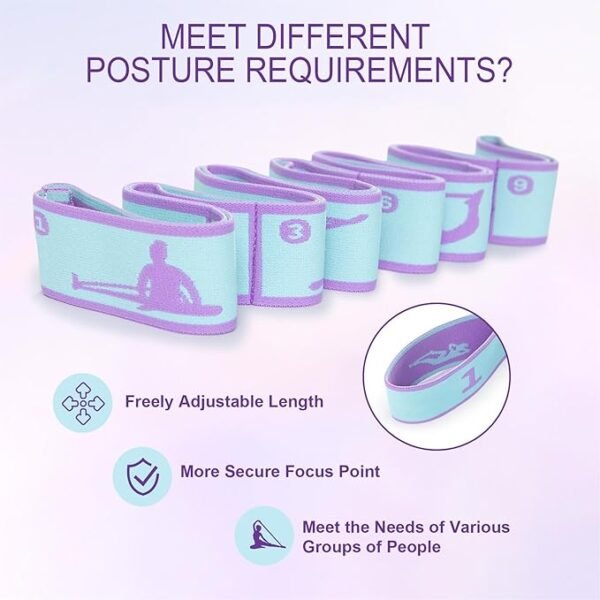 Stretch Strap for Yoga, Pilates, Dance & Physical Therapy - Image 3