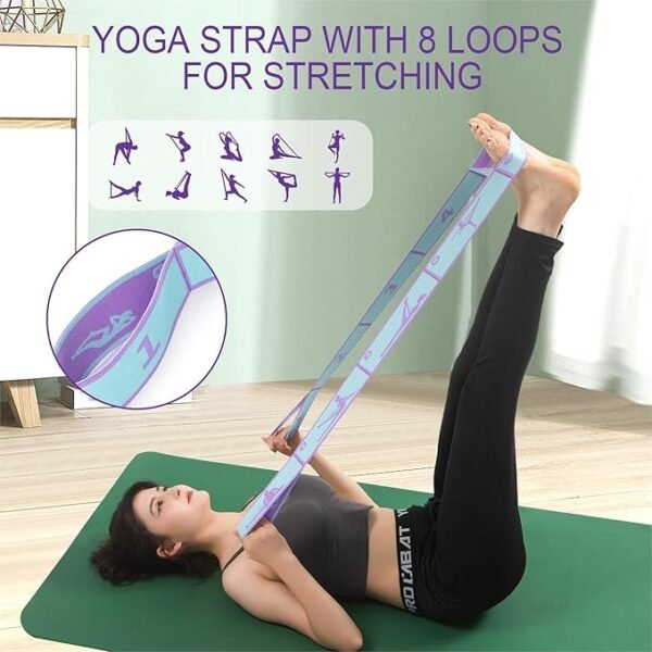 Stretch Strap for Yoga, Pilates, Dance & Physical Therapy - Image 6