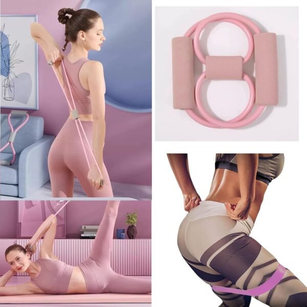 Home Pilates Kit for Women – Rings, Bands & Ball Set - Image 3