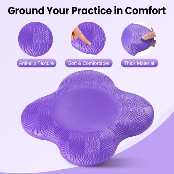 2-Pack Extra Thick Yoga Knee Pads for Joint Support - Image 3