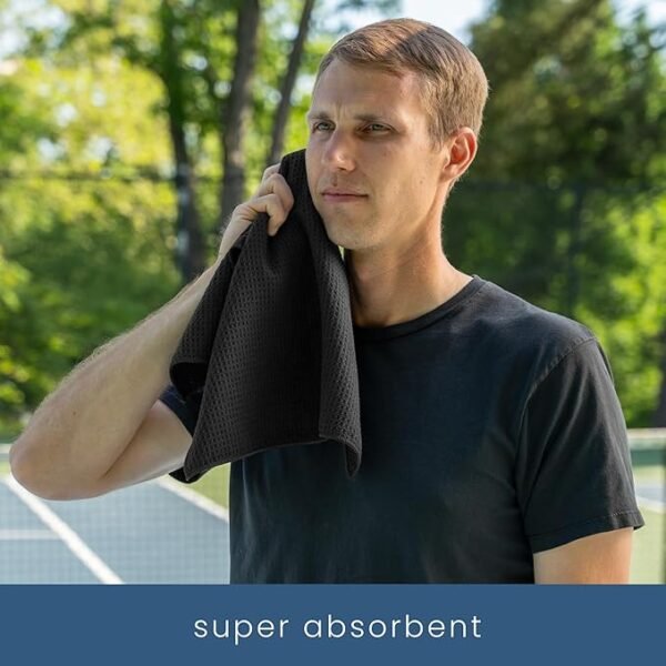 6-Pack Microfiber Gym Towels – Quick-Dry Workout Essentials - Image 2